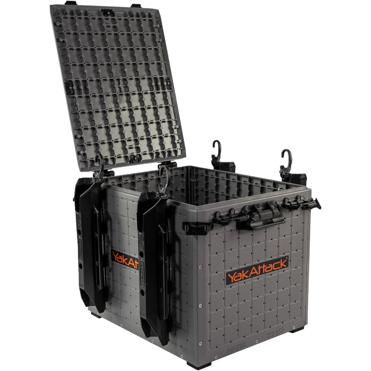 YakAttack BlackPak Pro Kayak Fishing Crate, Black