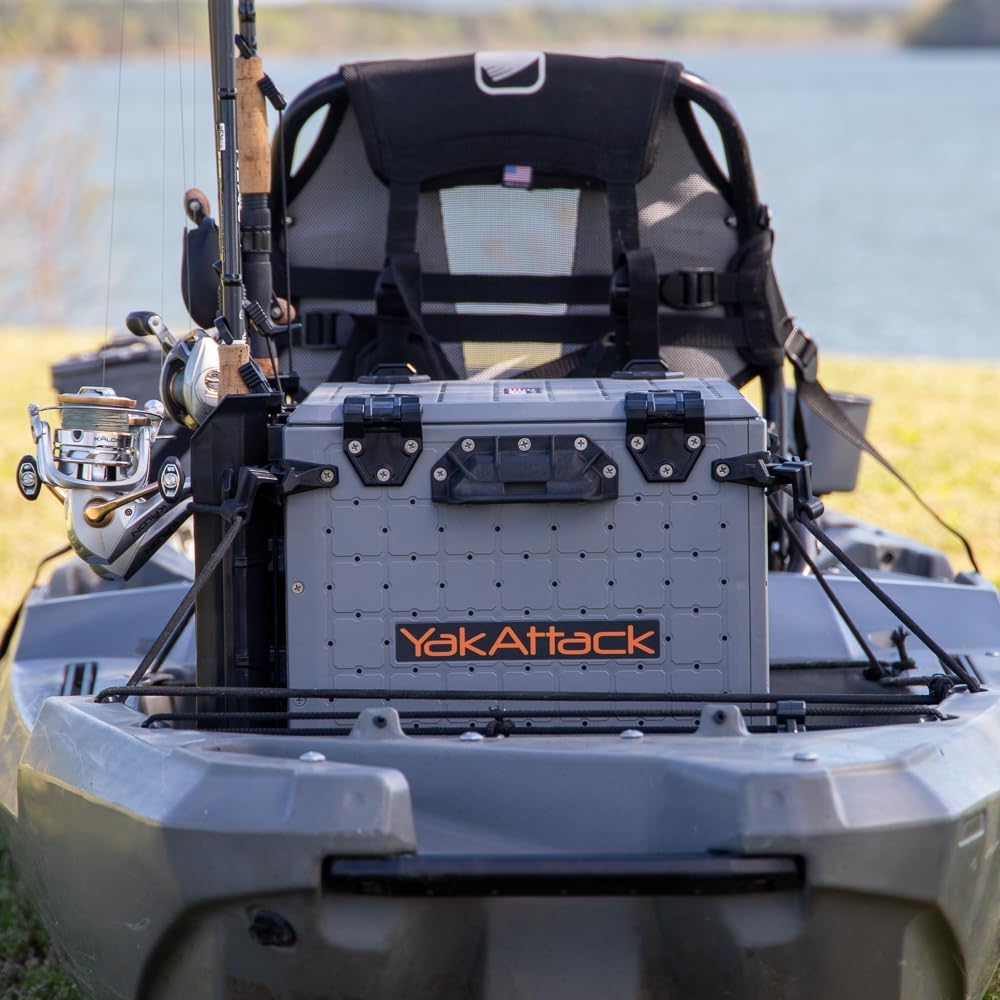 YakAttack BlackPak Pro Kayak Fishing Crate, Black