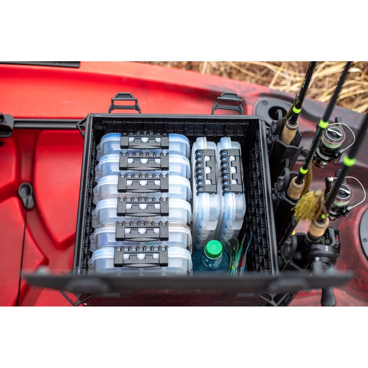 YakAttack BlackPak Pro Kayak Fishing Crate, Black