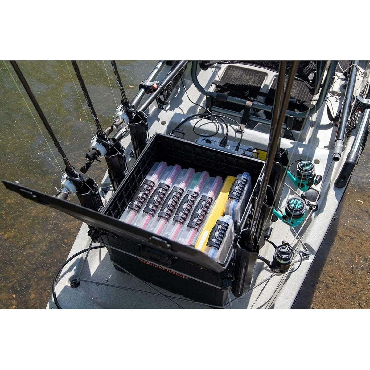 YakAttack BlackPak Pro Kayak Fishing Crate, Black