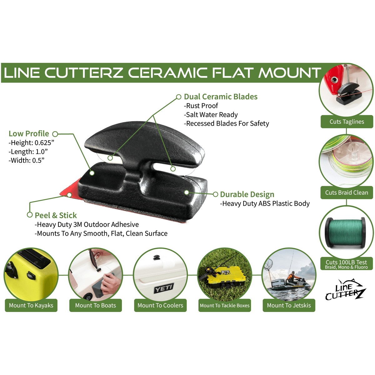"TRIPLE PLAY" Fishing Line Cutter Multi-Pack