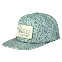 Bates Fishing Topo Hat - Green Camo