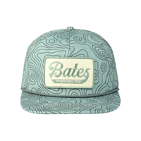 Bates Fishing Topo Hat - Green Camo