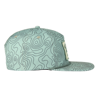 Bates Fishing Topo Hat - Green Camo