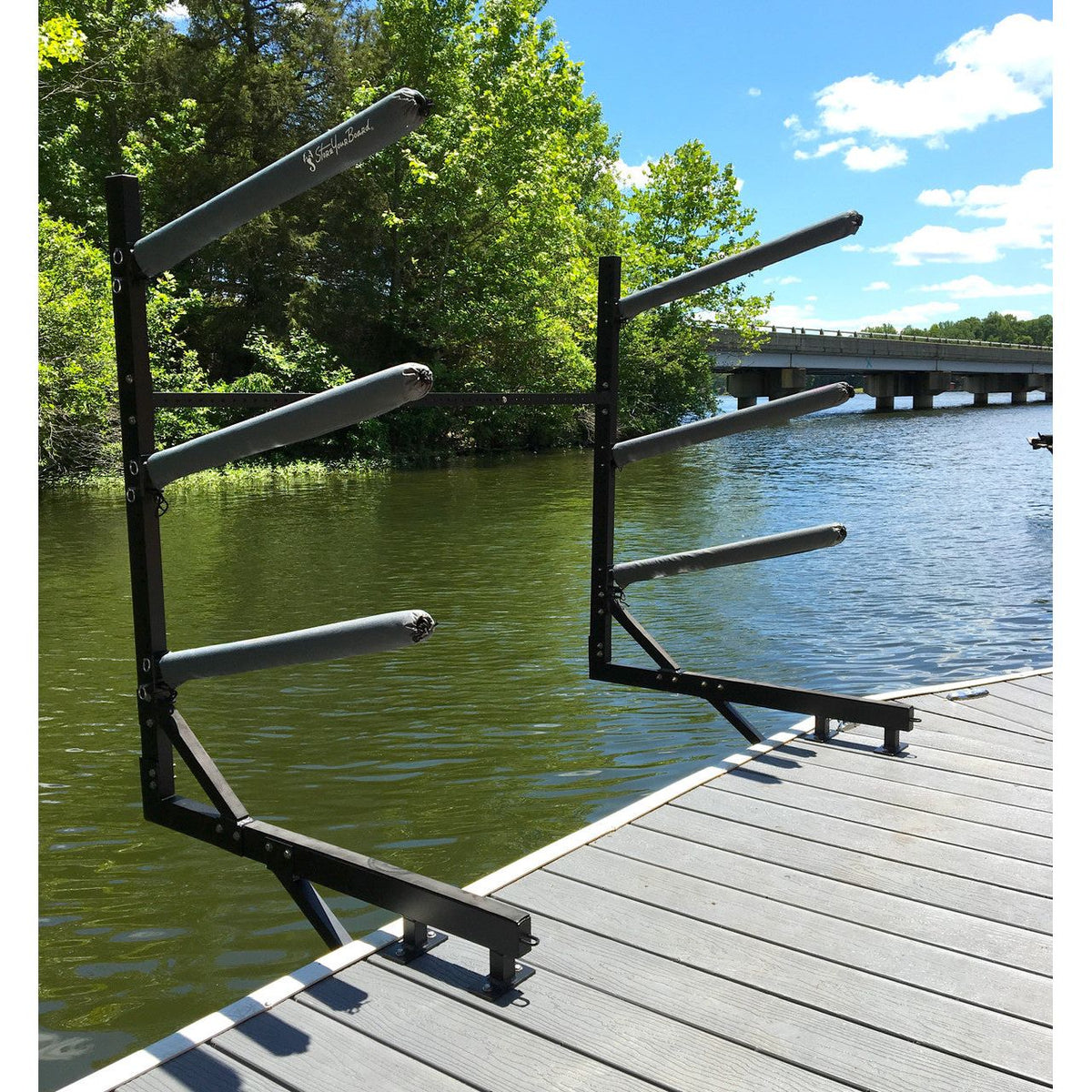 Chesapeake Kayak Storage | Adjustable Dock Rack | Over The Water | 4 Levels