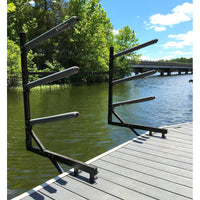 Chesapeake Kayak Storage | Adjustable Dock Rack | Over The Water | 4 Levels