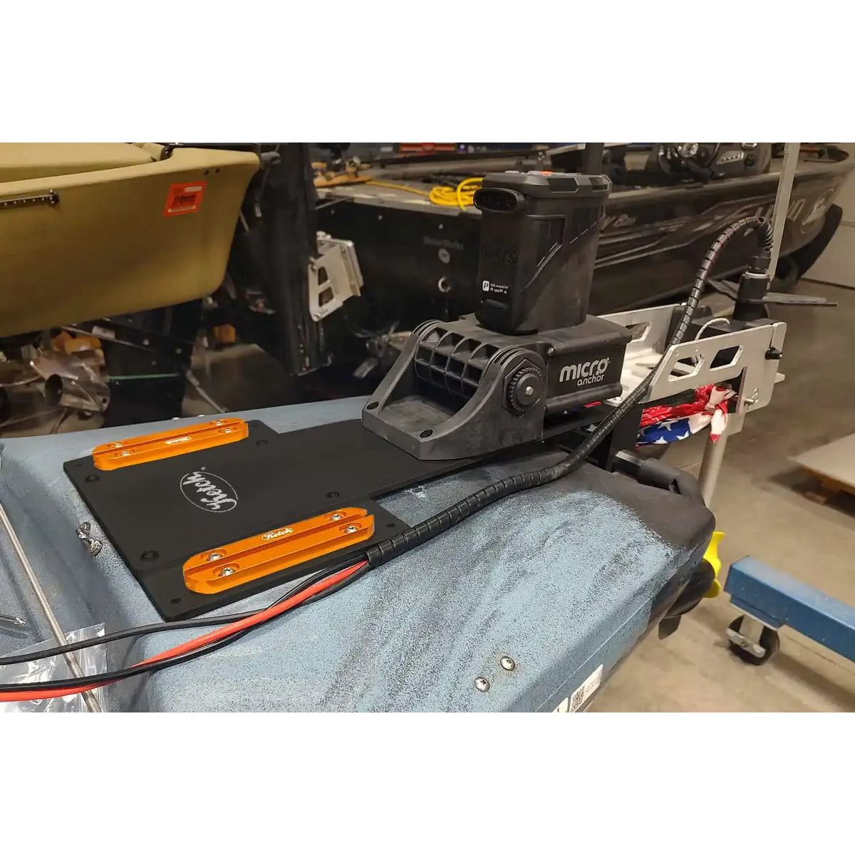 Ketch PA14 Kayak Stern Electric Motor Mount – Midnight Black Anodized