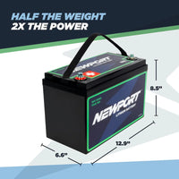 Newport Vessels 36V 40Ah Extended Range Lithium LiFePO4 Battery