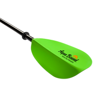 Manta Ray Fiberglass 2-Piece Snap-Button Kayak Paddle, Electric Green