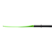 Manta Ray Fiberglass 2-Piece Snap-Button Kayak Paddle, Electric Green