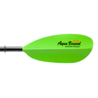 Manta Ray Fiberglass 2-Piece Snap-Button Kayak Paddle, Electric Green