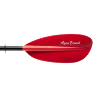 Manta Ray Fiberglass 2-Piece Snap-Button Kayak Paddle, Sunset Red