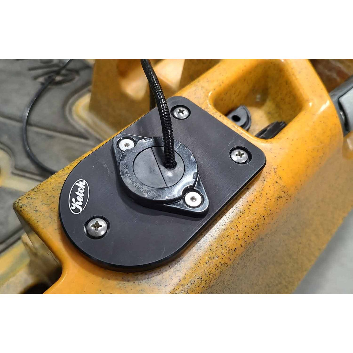Rod Holder Delete Plate – With Wire Passthrough – For Old Town Kayaks