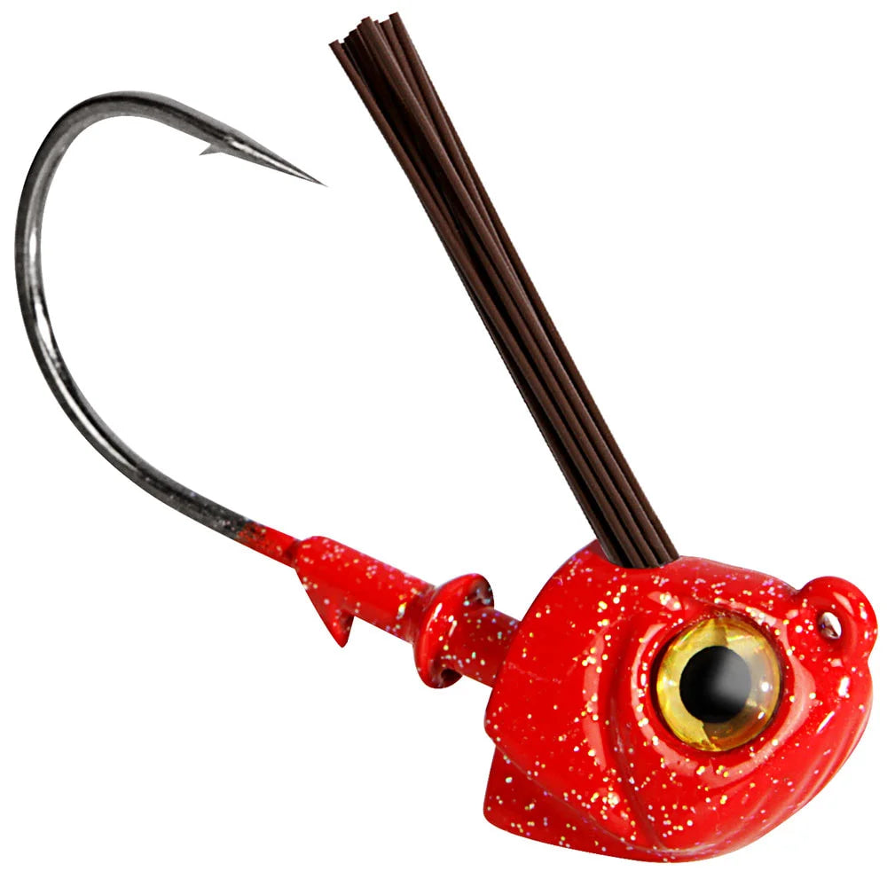 Warbaits Weedless Swimbait Head - Firecracker, 2pk