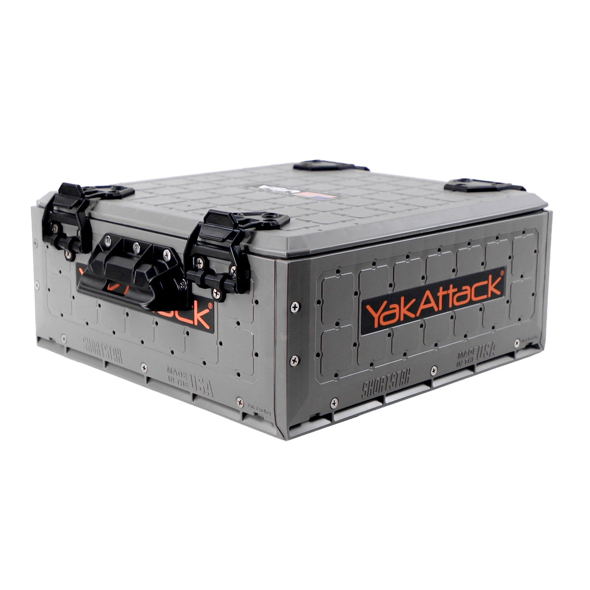 YakAttack ShortStak SOLO Storage Box 13" x 13", Battleship Grey