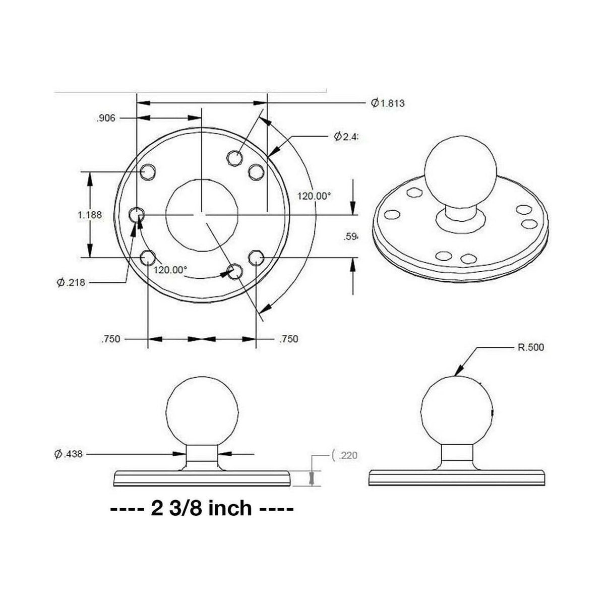 Universal Kayak Adapter (K-1 & J-2 Motors)