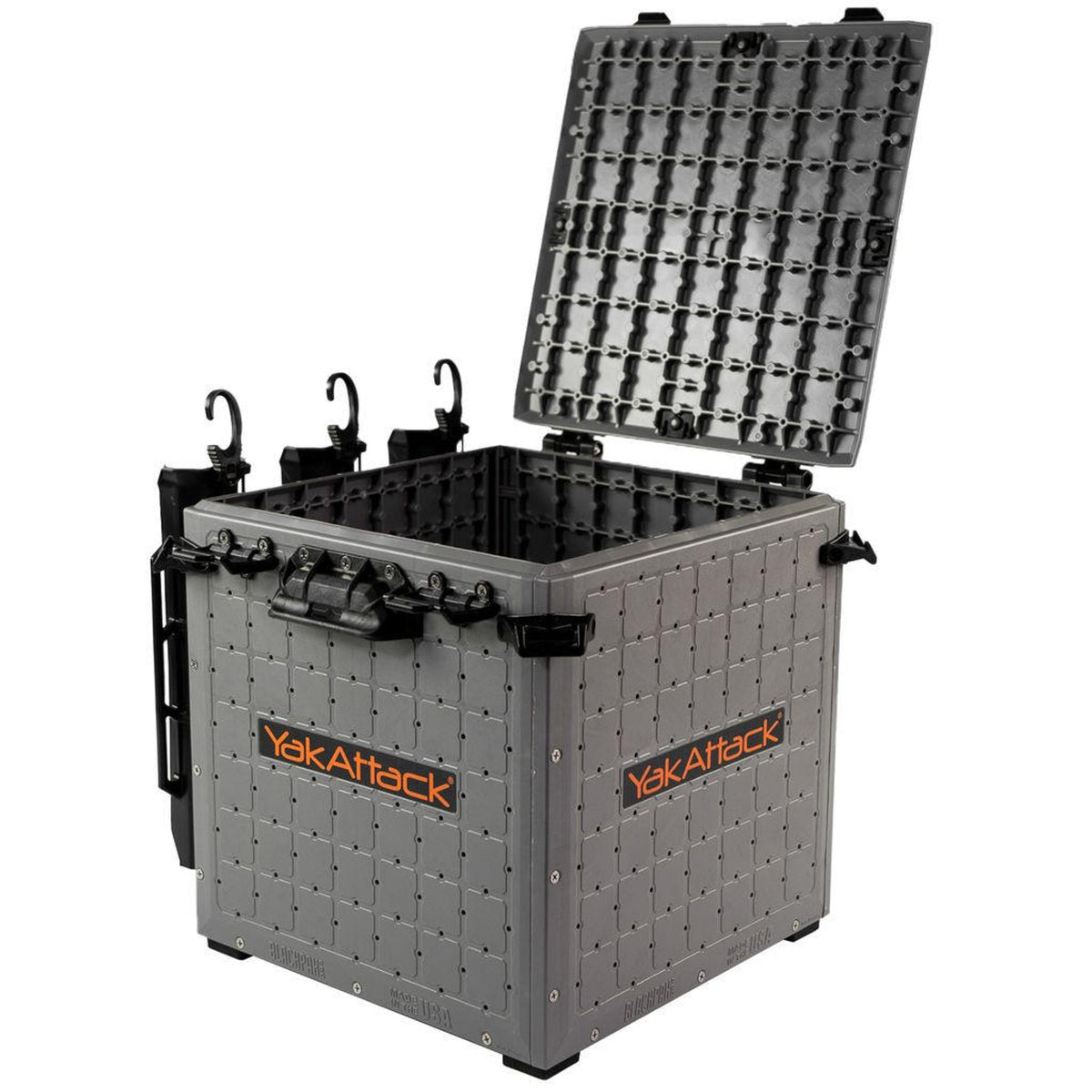 YakAttack BlackPak Pro Kayak Fishing Crate - 13 x 13 - Battleship Grey