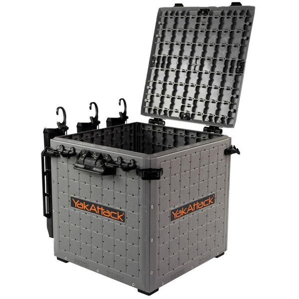 YakAttack BlackPak Pro Kayak Fishing Crate - 13 x 13 - Battleship Grey
