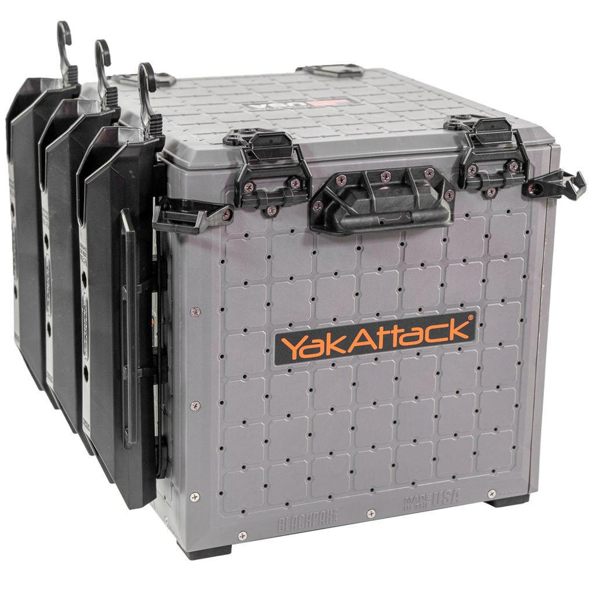 YakAttack BlackPak Pro Kayak Fishing Crate - 13 x 13 - Battleship Grey