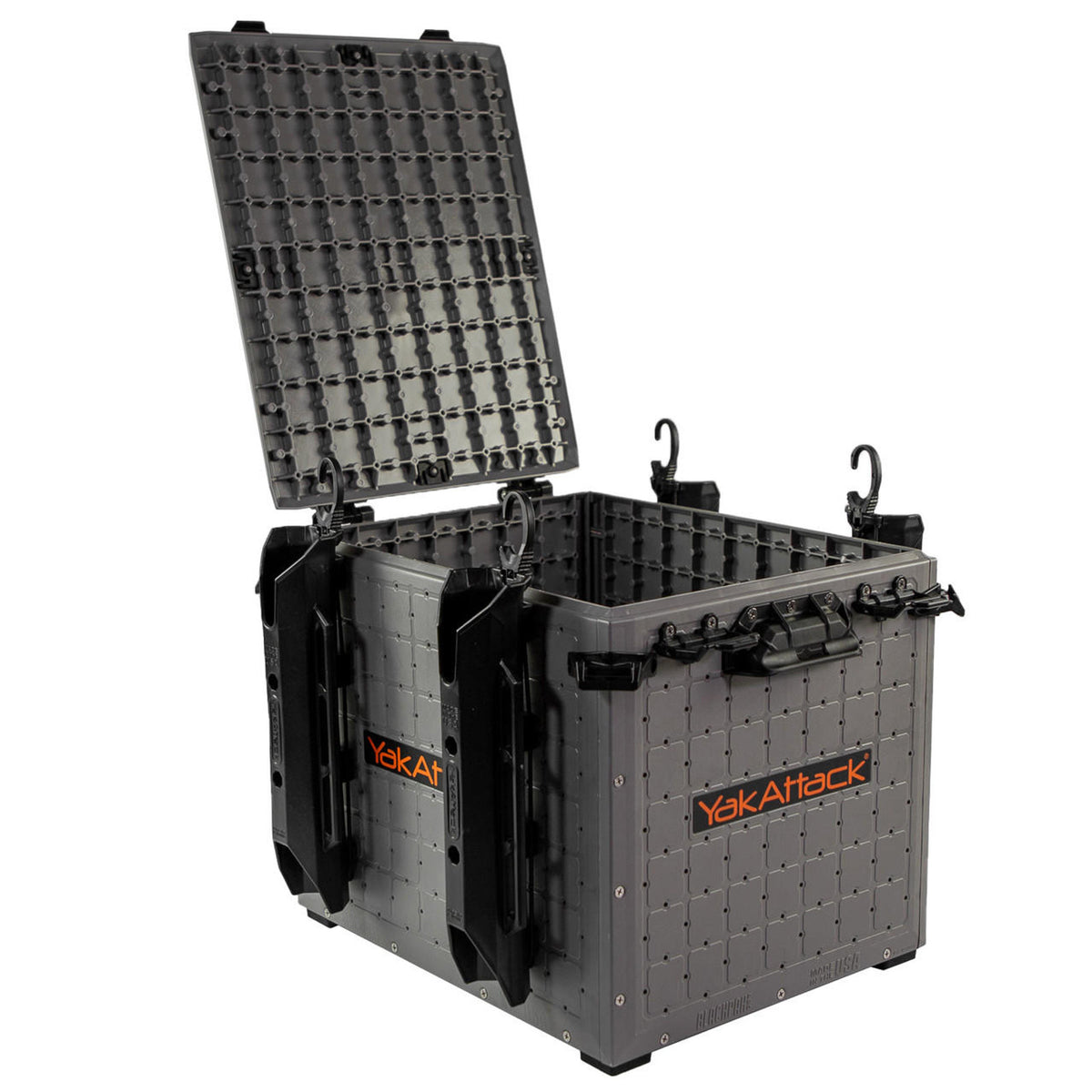 BlackPak Pro Kayak Fishing Crate - 13" x 16" - Battleship Grey