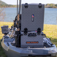BlackPak Pro Kayak Fishing Crate - 13" x 16" - Battleship Grey