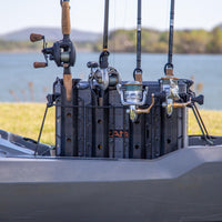 BlackPak Pro Kayak Fishing Crate - 13" x 16" - Battleship Grey