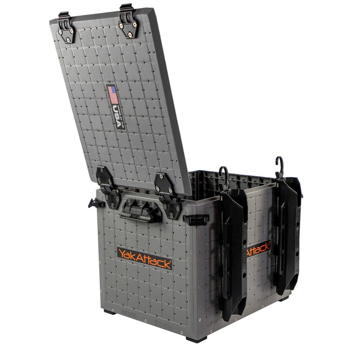 BlackPak Pro Kayak Fishing Crate - 13" x 16" - Battleship Grey