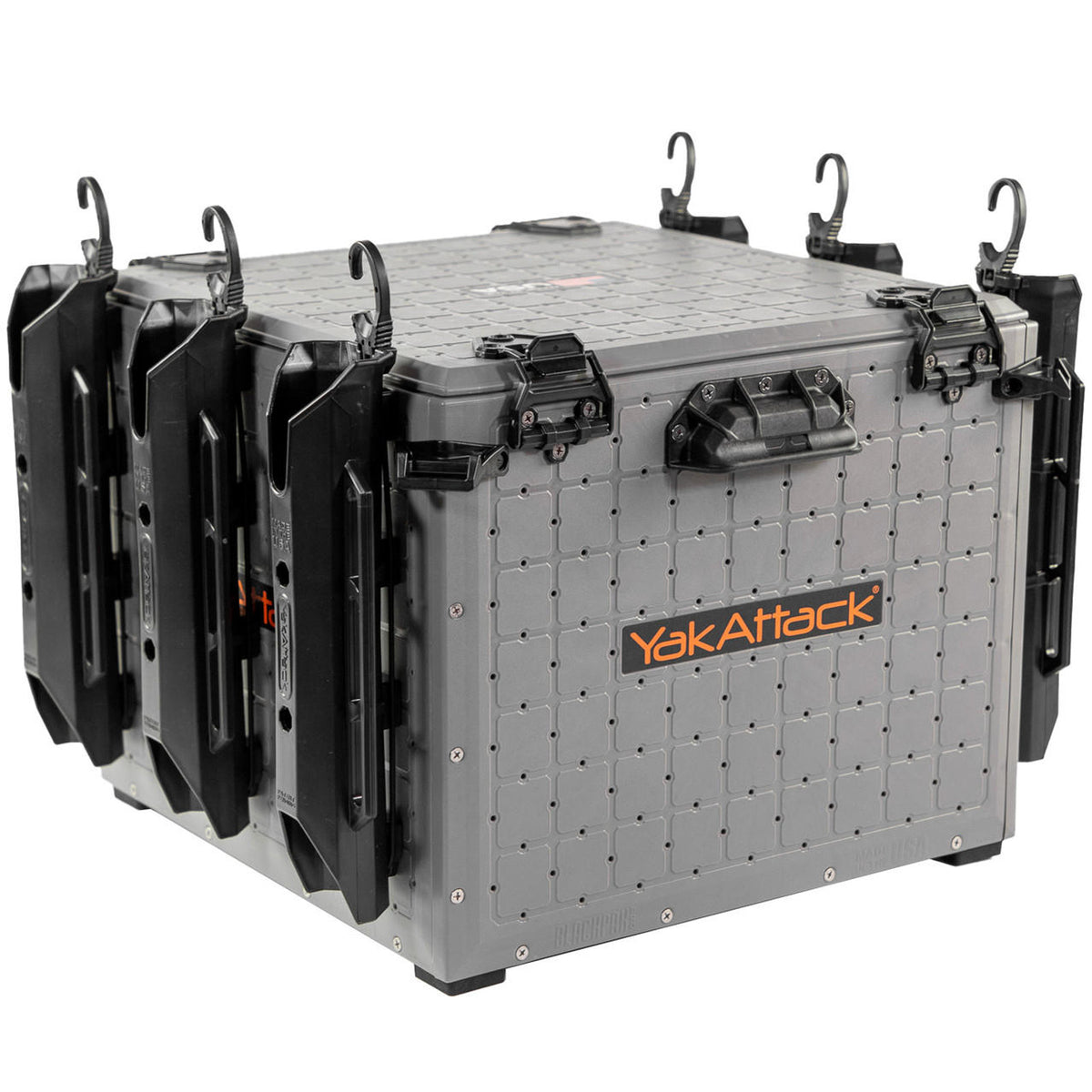 BlackPak Pro Kayak Fishing Crate - 16" x 16" - Battleship Grey
