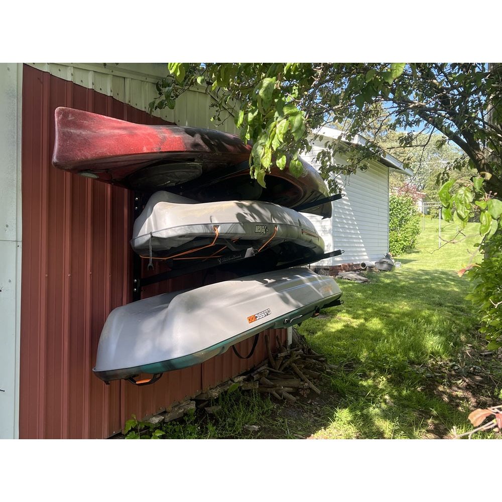 Outdoor Wall Rack | 46 Inch Adjustable Height | Kayak & SUP