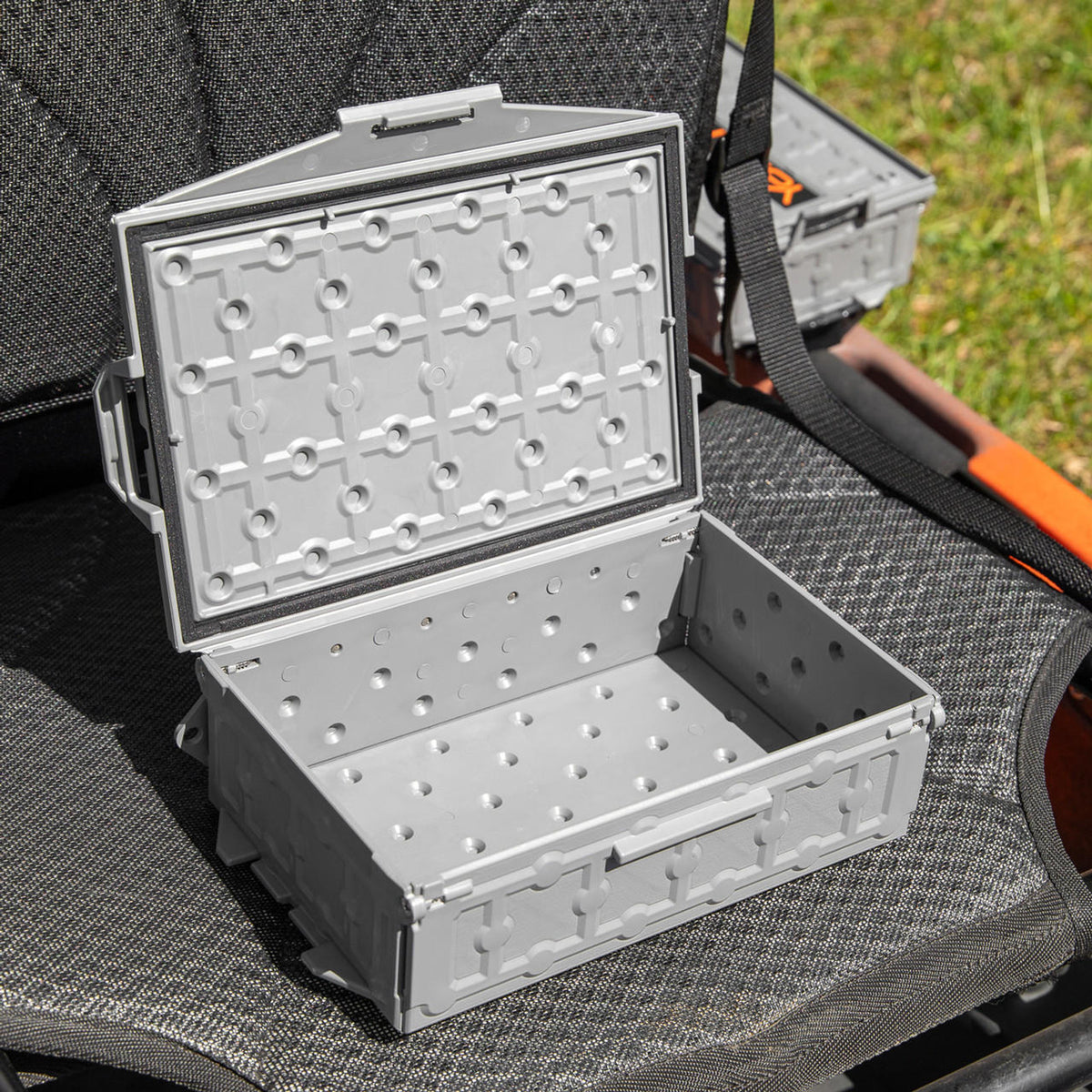 YakAttack TracPak Stackable Storage Box - Battleship Grey