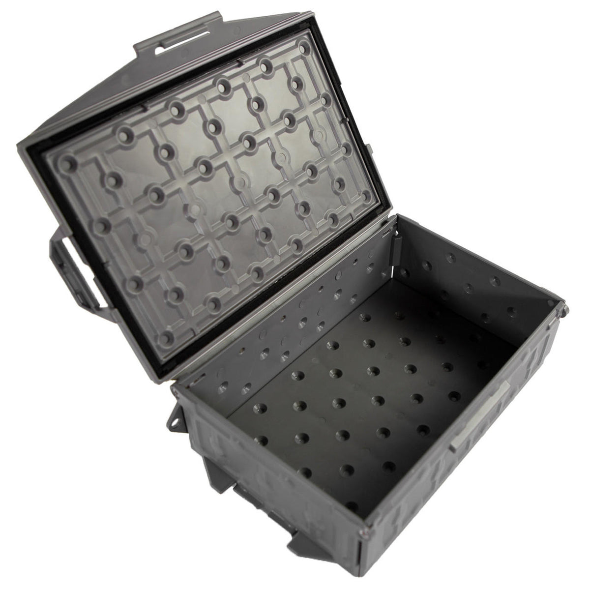 YakAttack TracPak Stackable Storage Box - Battleship Grey