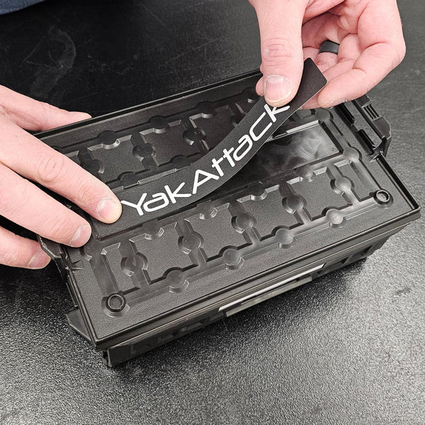 YakAttack BlackPak or TracPak Decal, Black/White