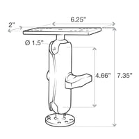 RAM® Drill-Down Marine Electronic Mount