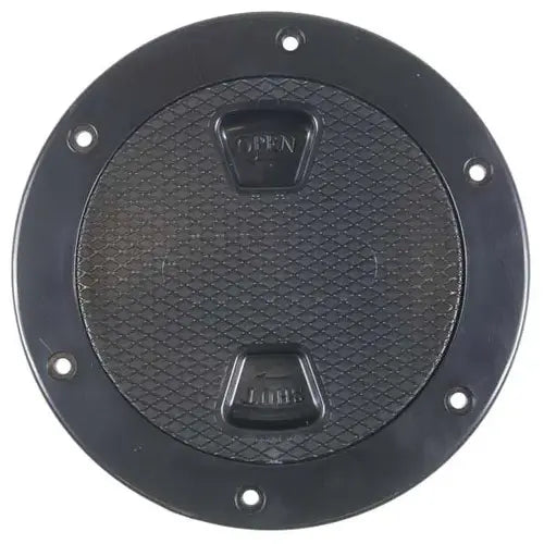 6" Screw-In Deck Plate, Black