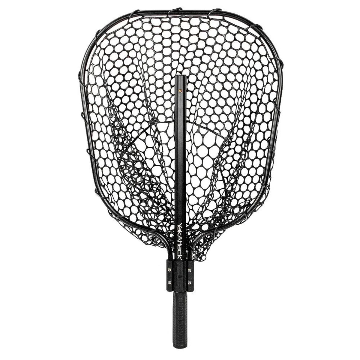 YakAttack Landing Net with 24” Long Telescoping Handle and Rubber Netting, 16" x 19"
