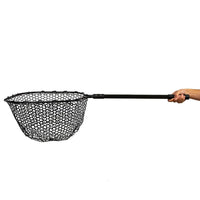 YakAttack Landing Net with 24” Long Telescoping Handle and Rubber Netting, 16" x 19"