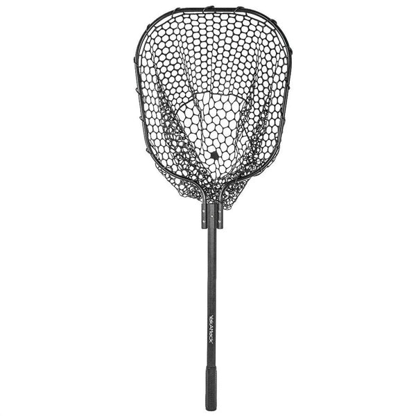 YakAttack Landing Net with 24” Long Telescoping Handle and Rubber Netting, 16" x 19"