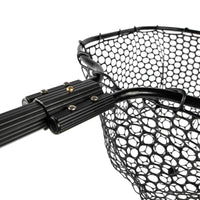 YakAttack Landing Net with 24” Long Telescoping Handle and Rubber Netting, 16" x 19"