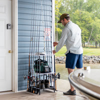 Tarpon Fishing Pole Stand | Holds up to 10 Rods