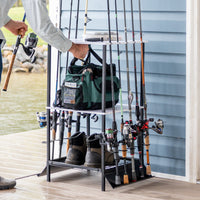 Tarpon Fishing Pole Stand | Holds up to 10 Rods