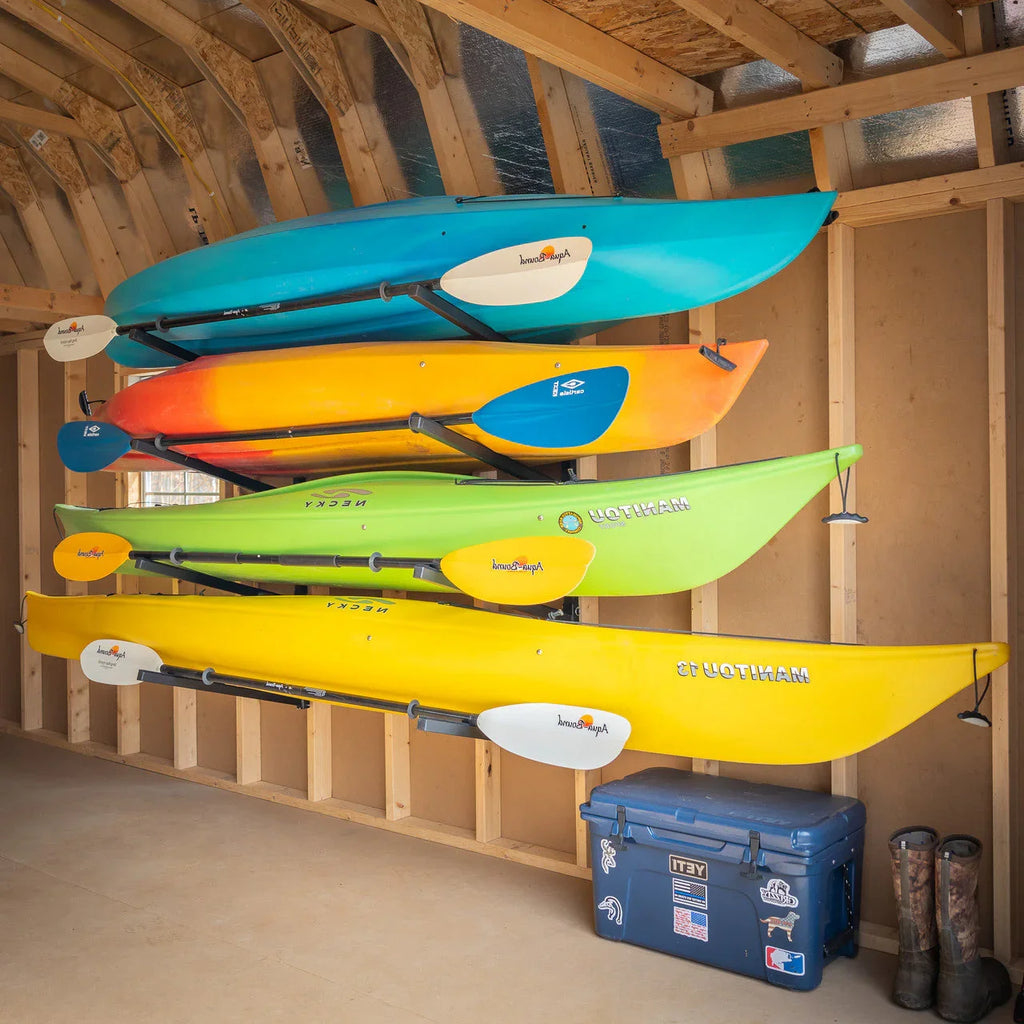 Champlain Kayak Storage | Indoor Adjustable Rack | 4 Levels – Kayak ...