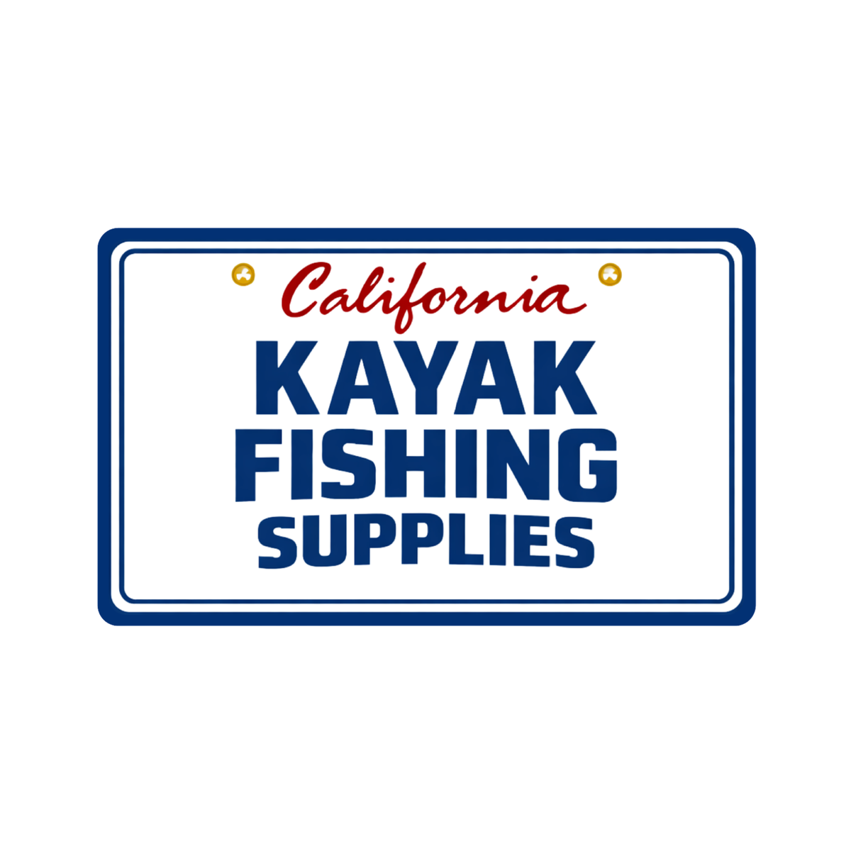 KFS Cali Plate Decal, 4" x 2.5"