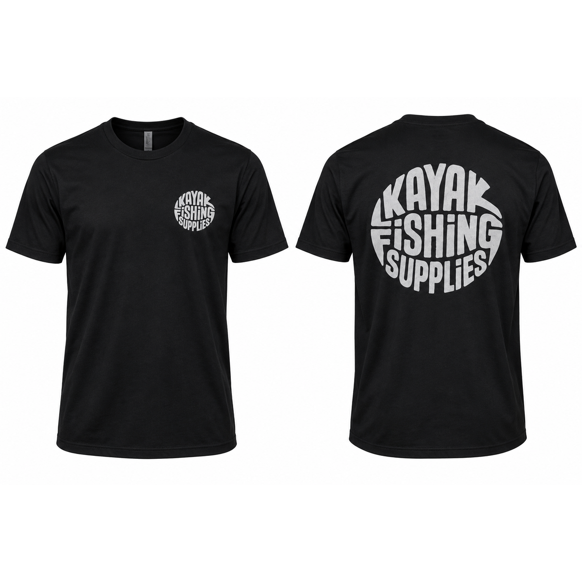 Kayak Fishing Supplies Logo Tee