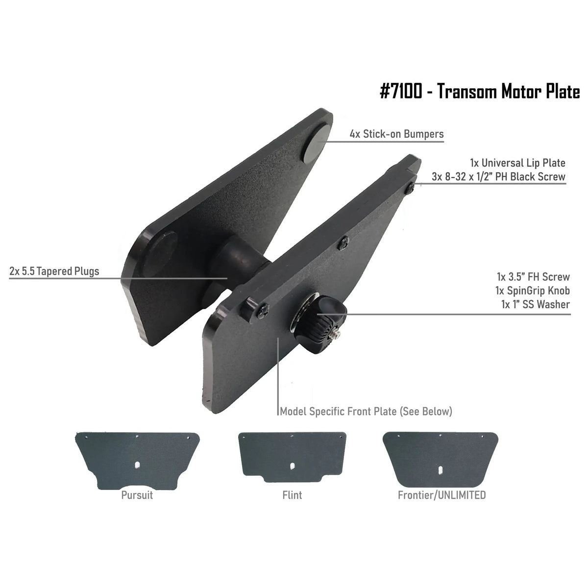 Nucanoe Transom Motor Plate