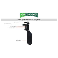 NuCanoe QuickConnect Rudder Blade