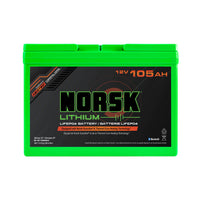 Norsk 12V 105AH Heated LIFEPO4 Lithium Battery