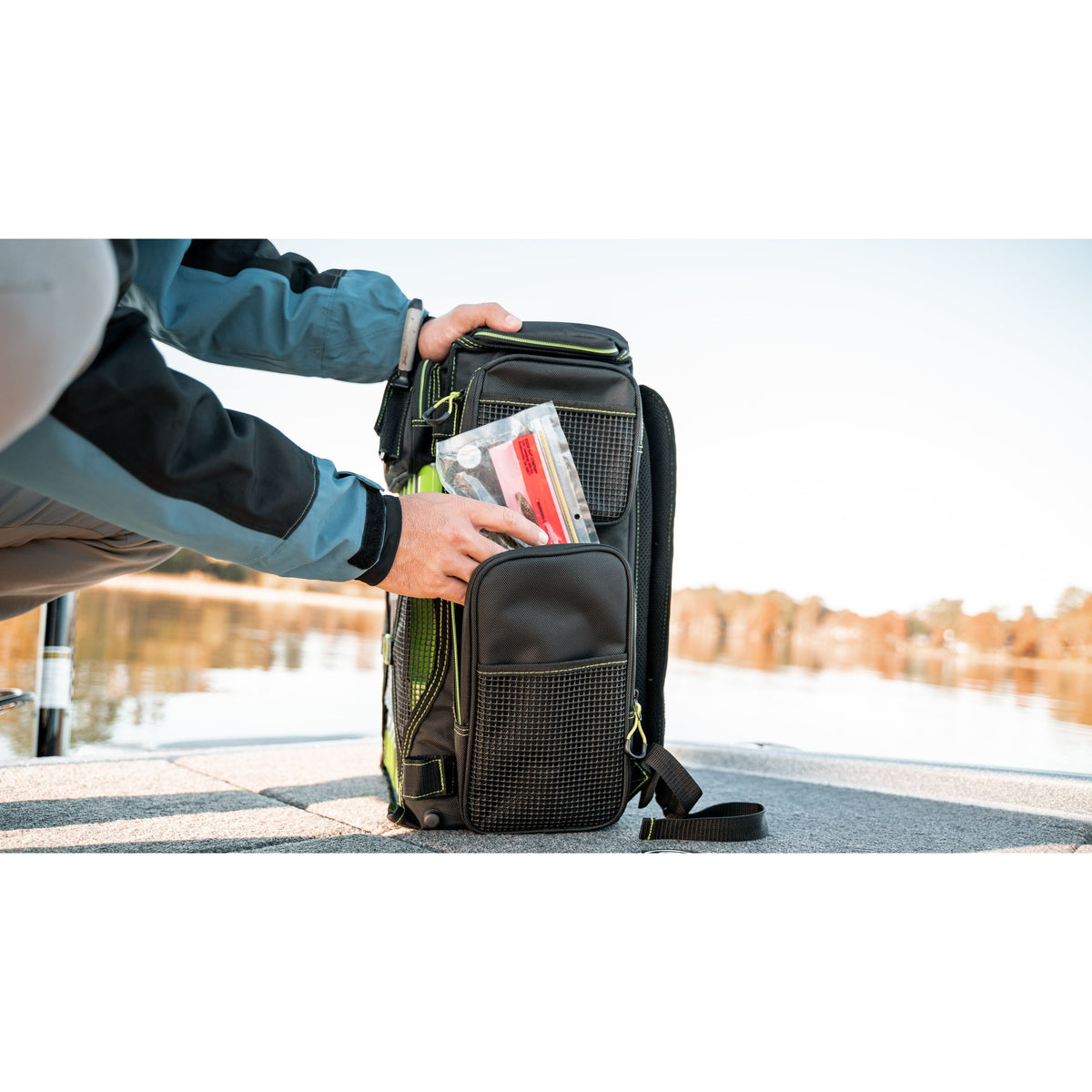 Drift Series 3700 Tackle Backpack with Rod Holders & QuikLatch Trays