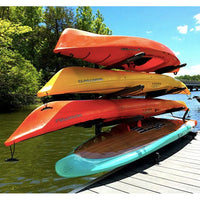 Chesapeake Kayak Storage | Adjustable Dock Rack | Over The Water | 4 Levels