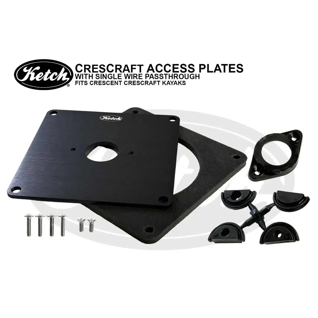 Ketch CresCraft Access Plate W/ Wire Passthrough – Kayak Fishing Supplies