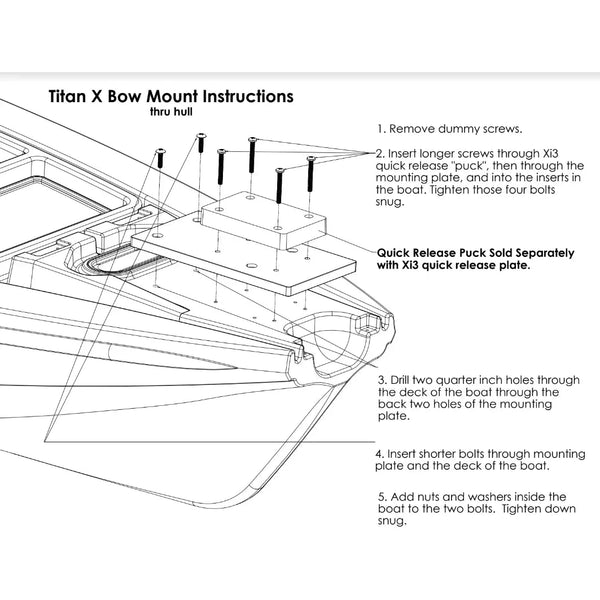 Native TitanX Bow Motor Mount